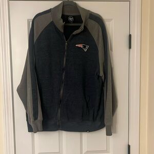 Mens 2XL full zip Patriots sweater